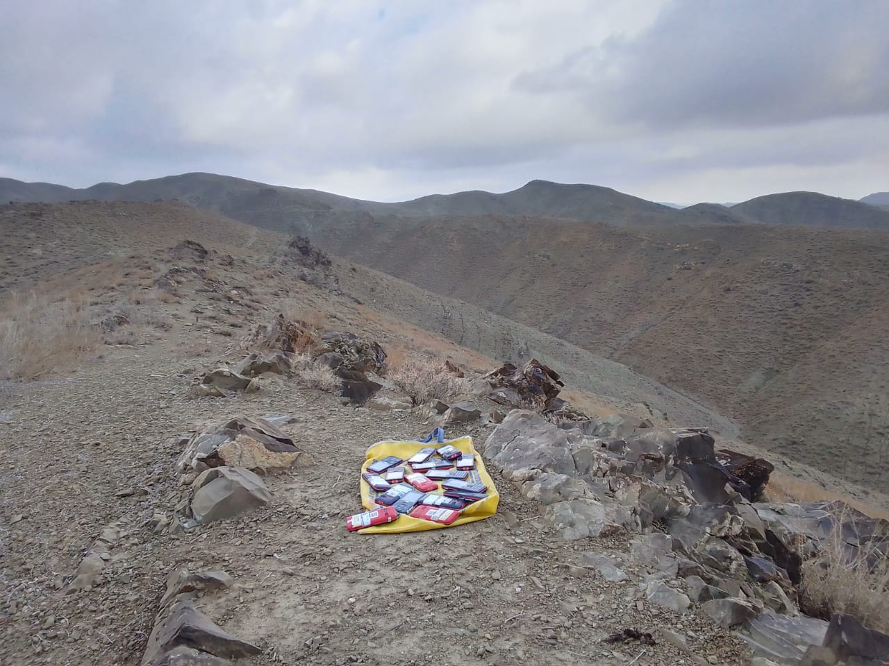 GCSS digital devices deployed on a mountain pass terrain